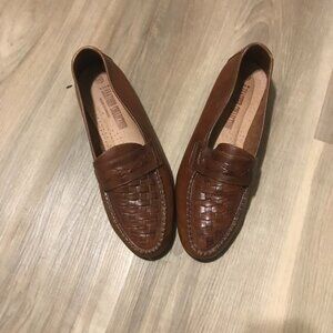 The Leather Collection Men's Brown Dress Shoes Size 10.5
